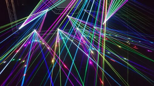 Glow in the dark lasers